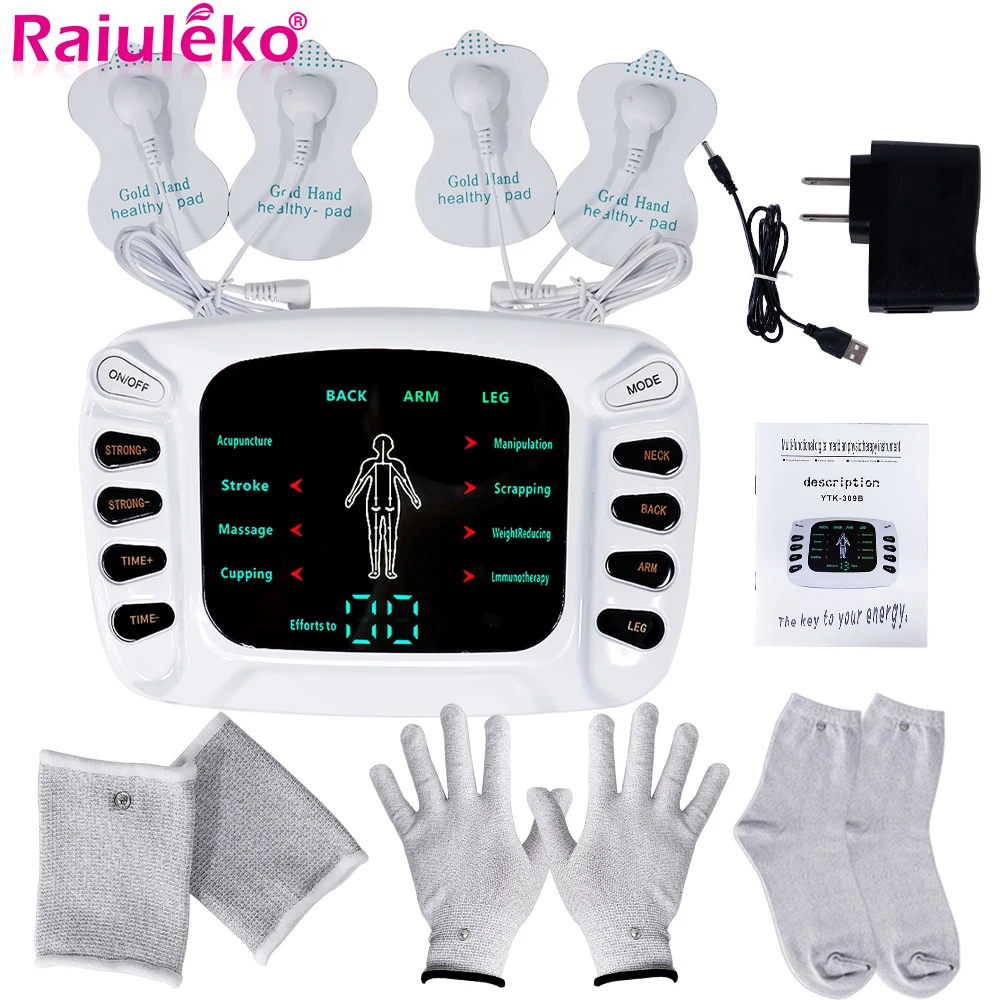 

Electric Tens Acupuncture Massager EMS Muscle Stimulator Slimming Therapy Electrostimulator Meridian Physiotherapy Massager