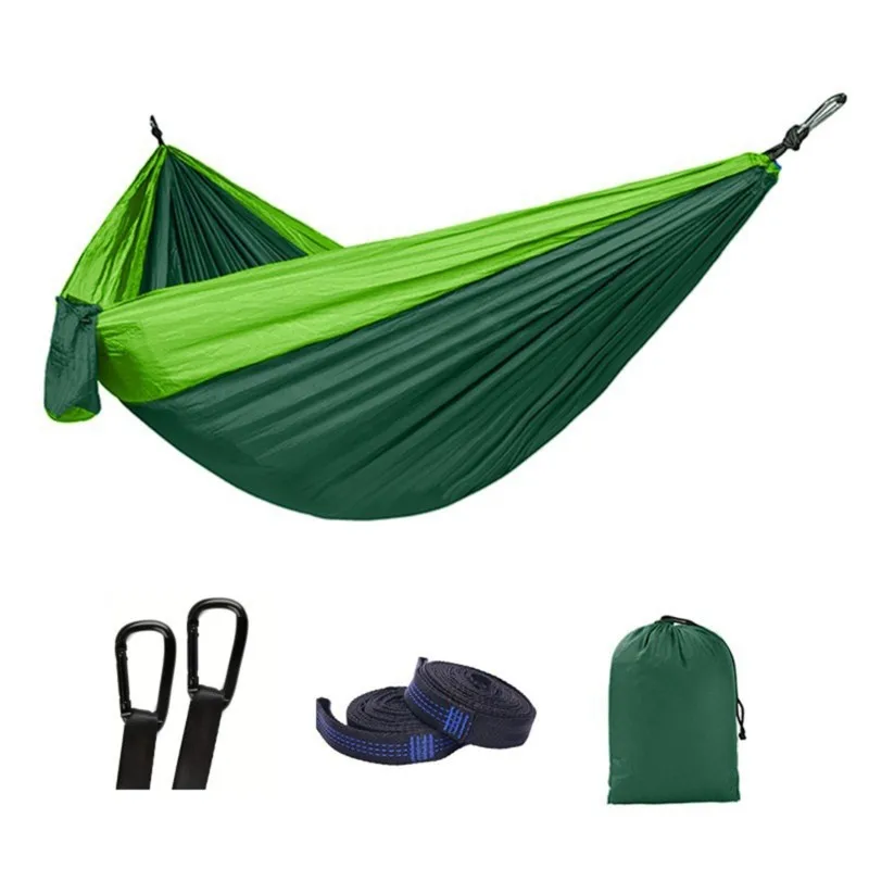 PHFU-Nylon Material, 140X270 Cm Outdoor Hammock, Durable And Lightweight Design Perfect Ideal For Camping And Relaxing
