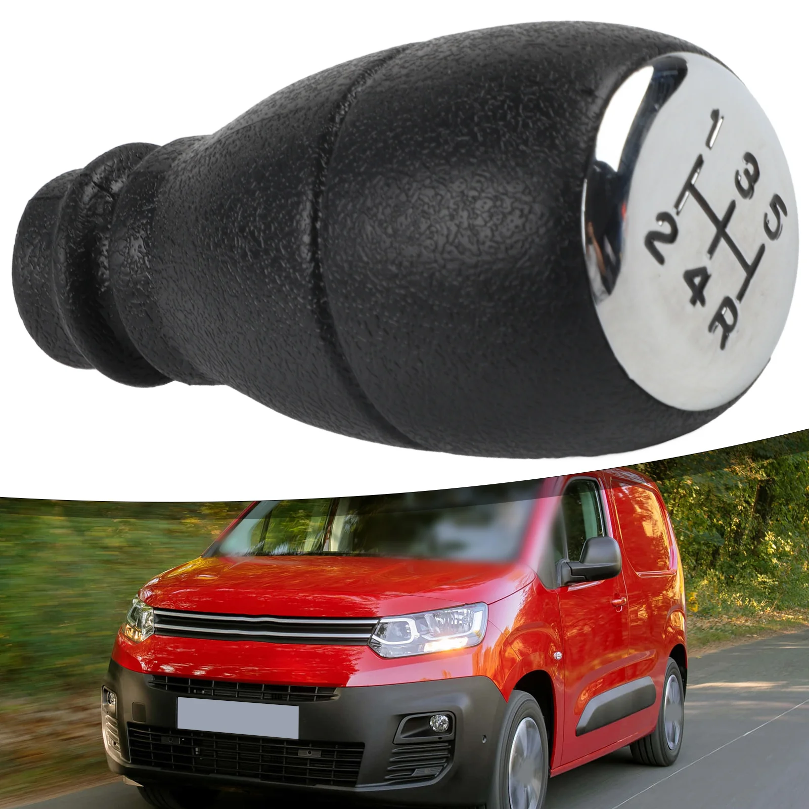 

1 шт., 5-скоростная ручка переключения передач, черная для Berlingo для Partner 1996-2008, ABS, автомобильный рычаг переключения передач, ручка, автомобильные аксессуары