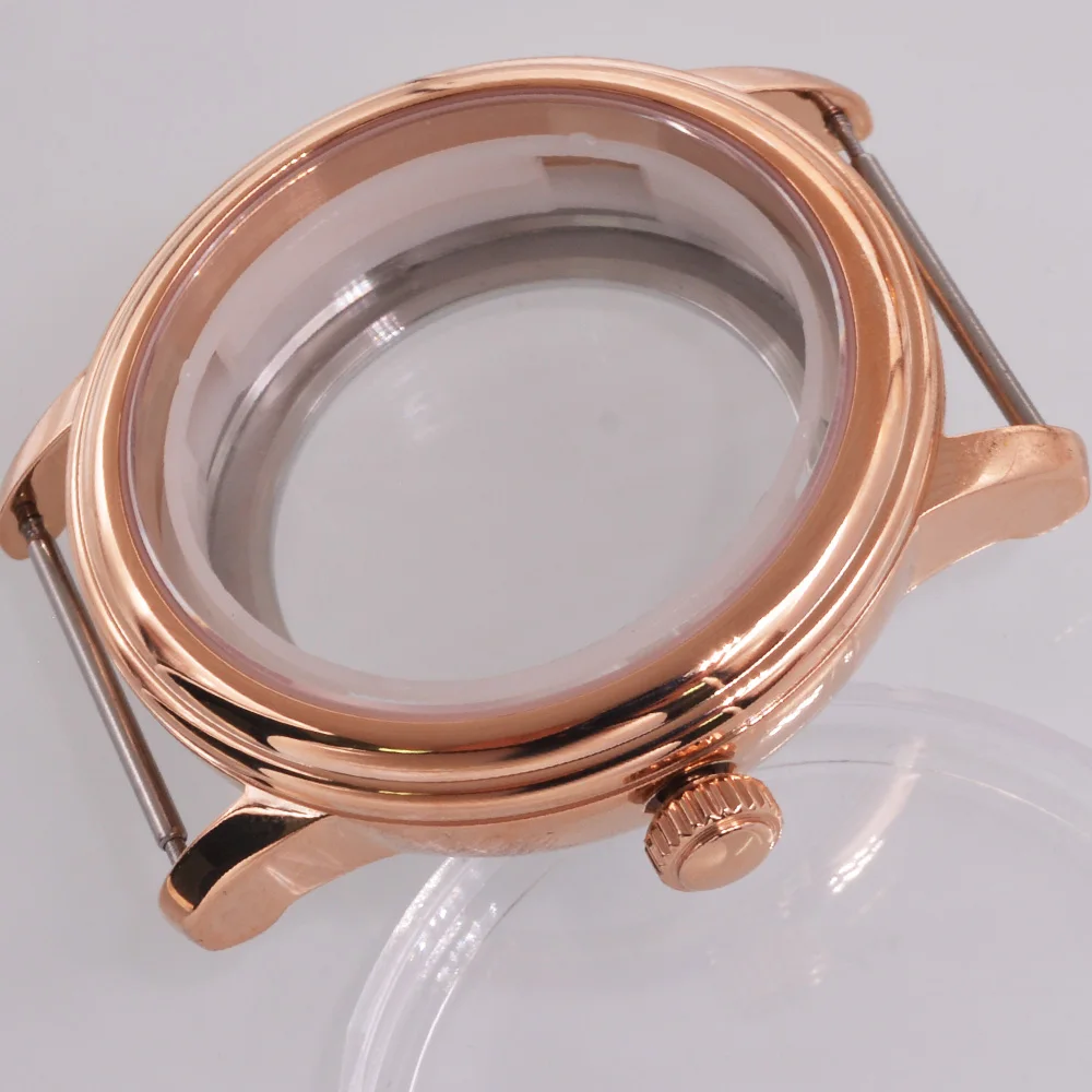 40mm Sapphire Glass Fit NH35 NH36 NH34 Movement Gold/Rose gold/Silver Watch Case