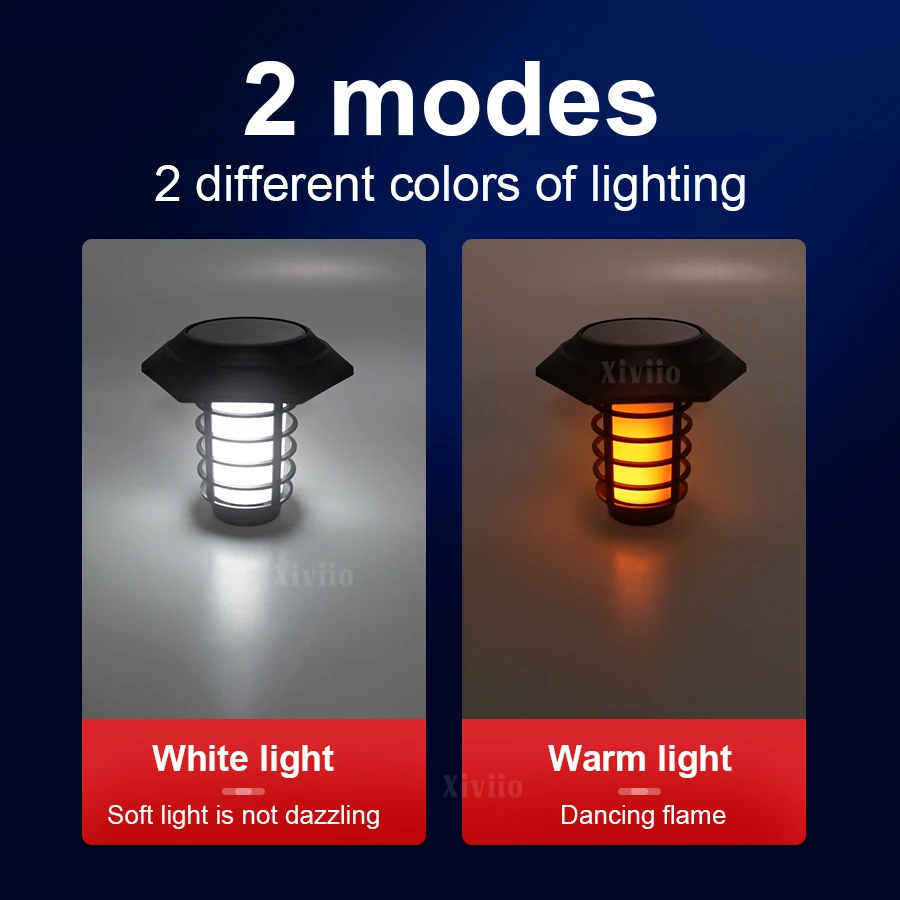 Solar Lights Outdoor Flame Flickering Torch 2 Modes Garden Courtyard Decoration Solar Power Lawn Lamp Pathway Yard Floor Lamp