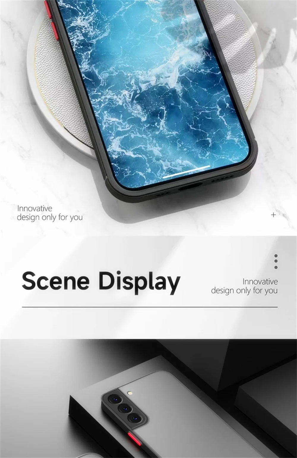 ARMOUR stoßfeste matte Hülle für Samsung Galaxy S20 S21 FE S22 Plus S23 Ultra S8 S9 S10 Plus Note 8 9 10 20 Ultra Bumper Cover – Detail 10