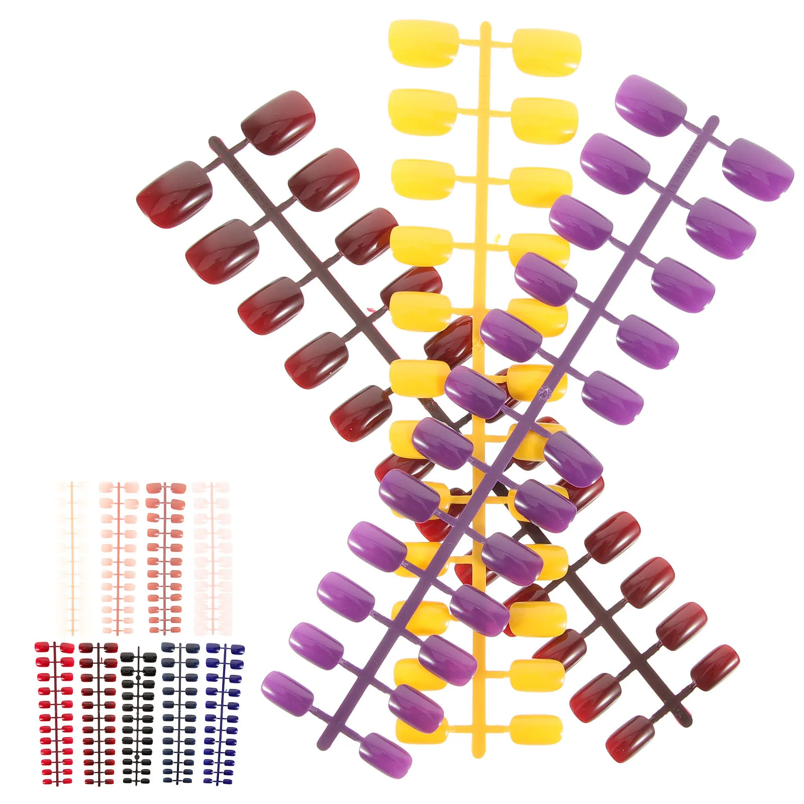 

Short Square Press On For Women Fake Nail Tips Manicure Art Supplies Diy False Nails Decorative Nail Patches Durable Women