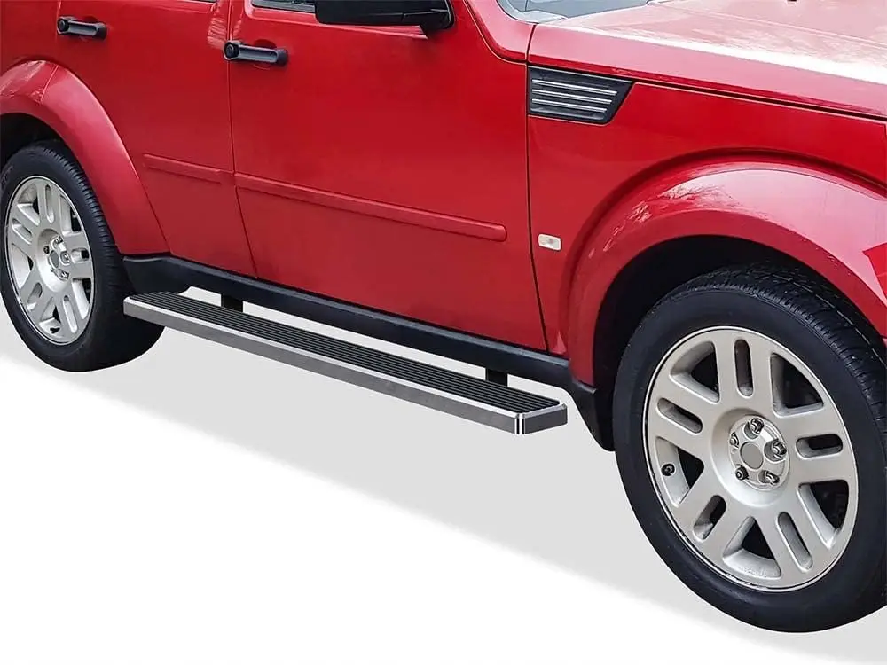 

Подножки 6 дюймов, совместимые с Dodge Nitro 2007-2012 гг., нержавеющая сталь 304 (боковые ступеньки)