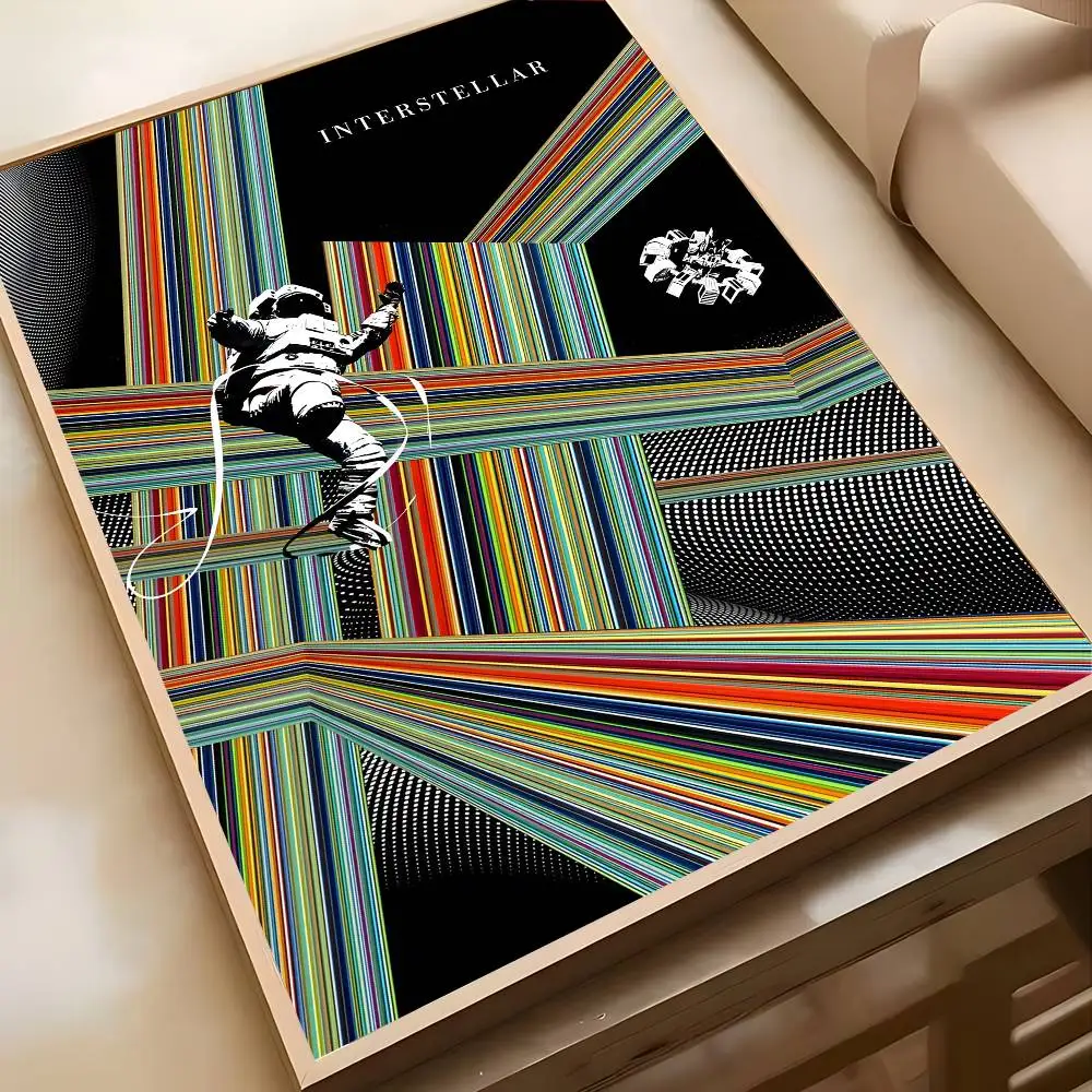 ملصق فني لزج للفيلم بين النجوم عالي الوضوح ملصق فني ذاتي اللصق مقاوم للماء لتزيين المنزل #6