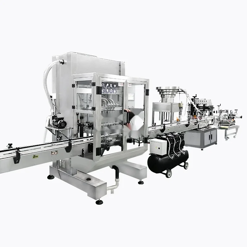 Fully Automatic Red White Wine Vegetable Oil Line Culture Liquid Fertilizer Filling Machine Filling Line Liquid Production Line