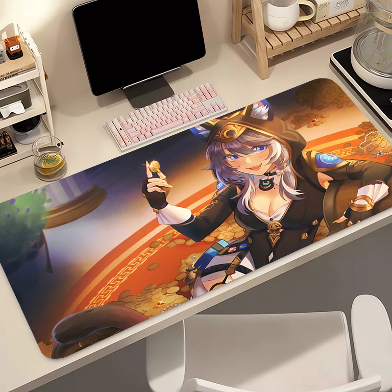 لوحة ماوس مطاطية صغيرة للكمبيوتر الشخصي Honkai Star Rail Cipher لوحة المفاتيح الكمبيوتر المحمول سرعة سطح المكتب حصيرة ملحقات الألعاب لوحة الماوس #4