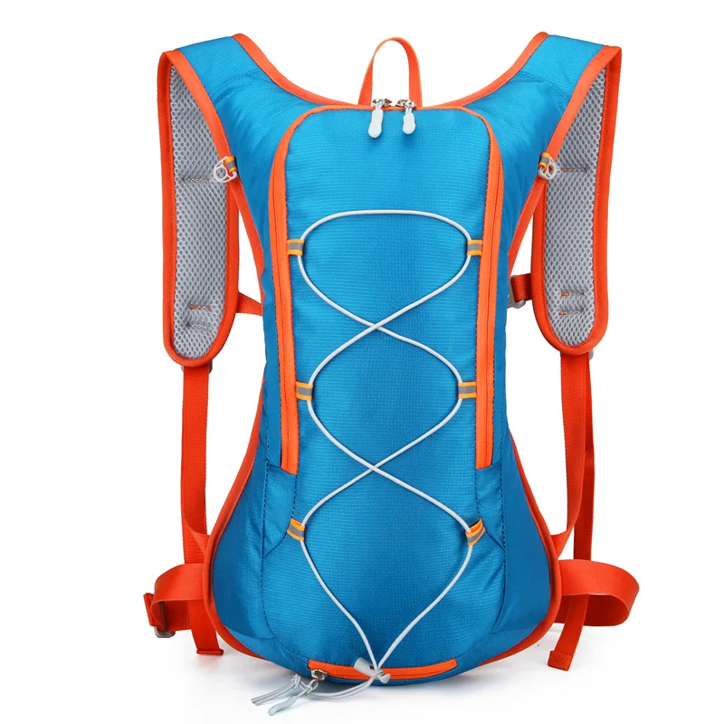 Mochila de hidratación azul para correr, bolsa de agua ligera y transpirable para deportes al aire libre, ciclismo, escalada, senderismo