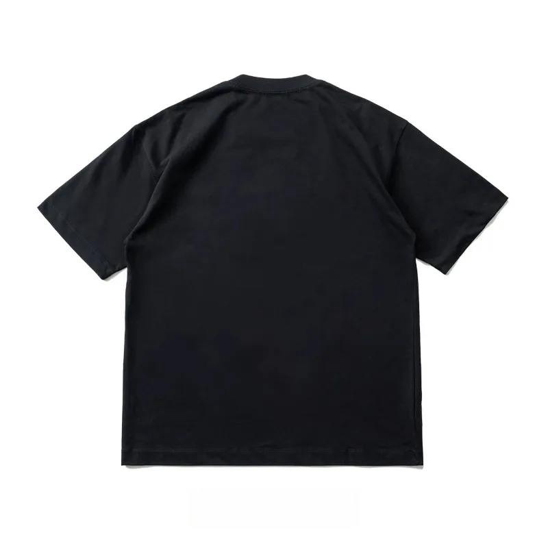 Japanese Vintage Patch Applique Short Sleeve T Shirt Men Women Casual Fashion T-shirts Men's Clothing Women's Clothes
