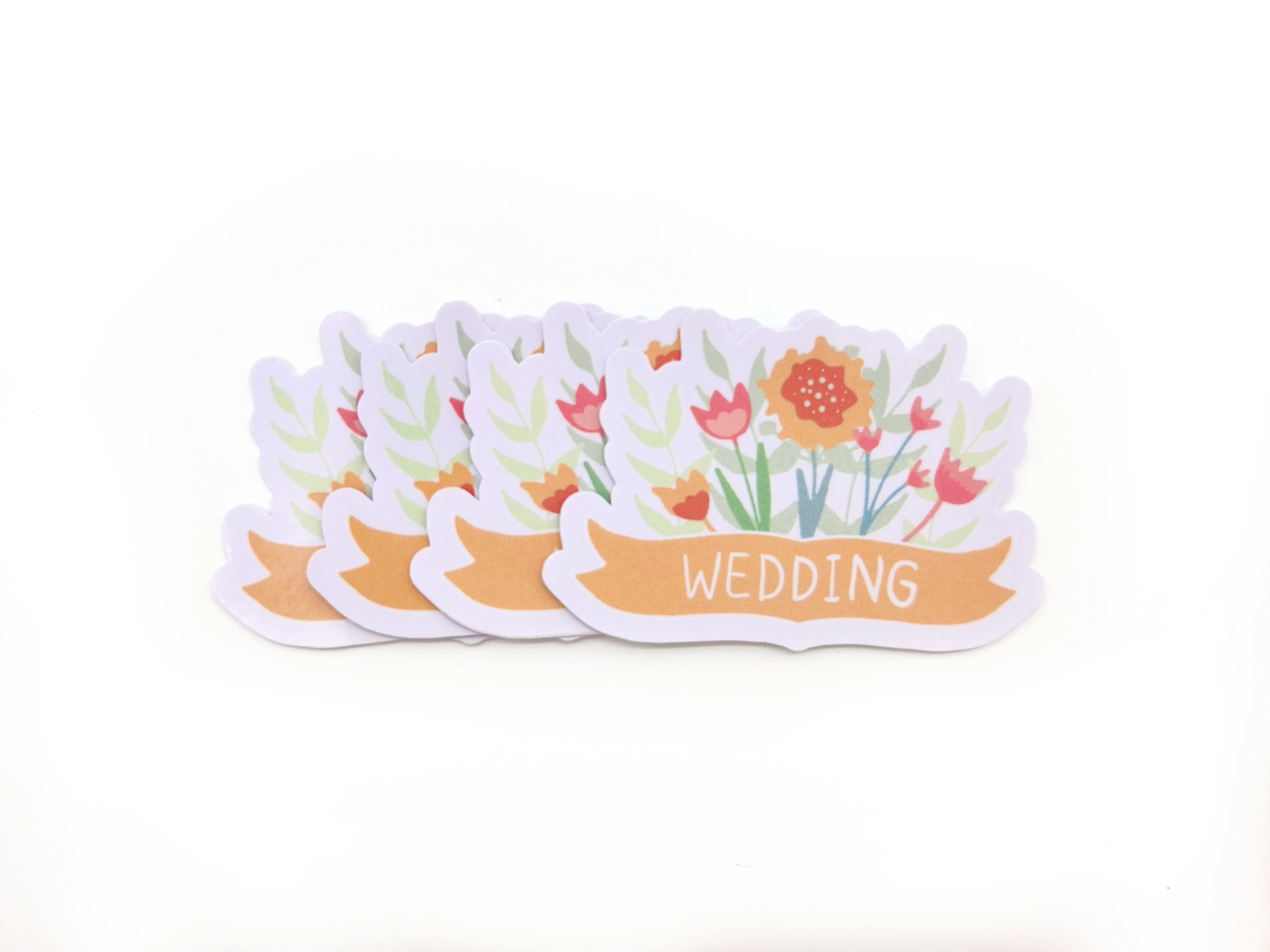 100pcs Custom Stickers PVC Waterproof Die Cut Vinyl Personalized Logo Design Cute Laptop Birthday Party Wedding Business
