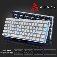 Ajazz AK33 Gaming Keyboard Keyboard 82 Keys Mechanical Gaming Red/Blue/Black Switch Gamer PC Laptop Backlit Keyboard