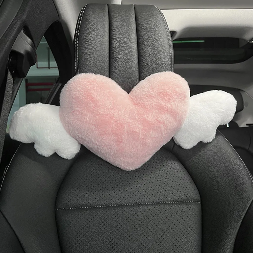 

Heart Shaped Car Neck Pillow for Driving Comfortable Support for Neck and Spine Easy Install Universal Fit Car Seat Headrest
