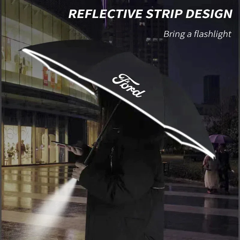 

Car Led Light Automatic Folding Windproof Sunshade Umbrella For Ford Focus Mondeo Raptor Fusion Kuga Edge Explorer Ranger Puma