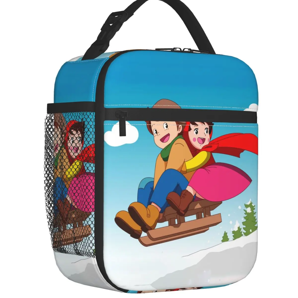 Custom Heidi Girl Of The Alps Lunch Bag Men Women Thermal Cooler Insulated Lunch Boxes for Adult Office