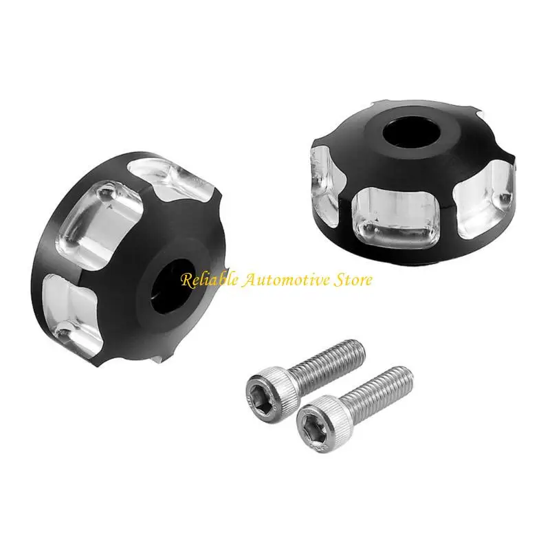 

M68B Quick Installation Handlebar End Caps Plug Replacement ATV Accessories Aluminum Alloy Hand Grip End Cap with Bolts