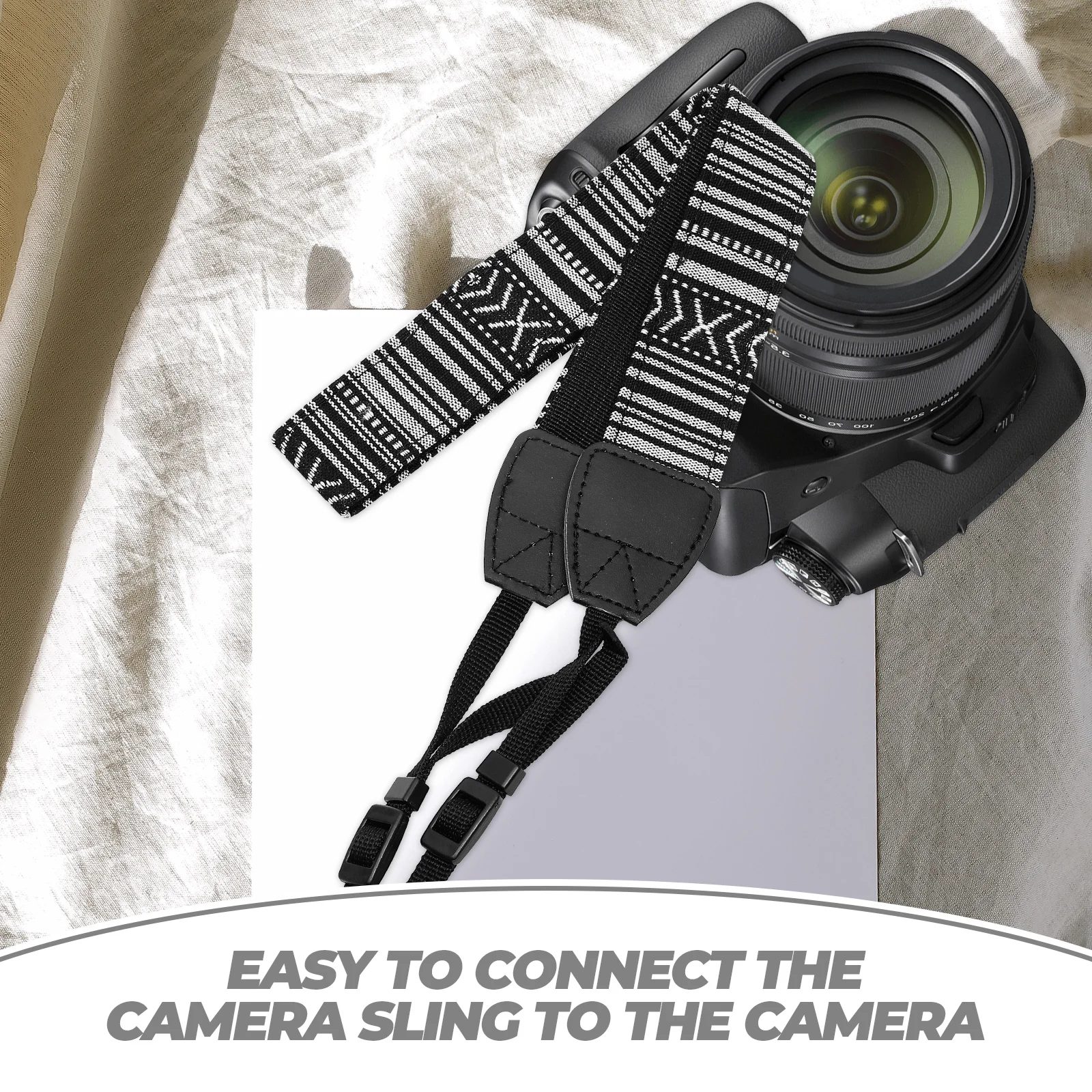 

Camera Neck Strap Canvas Detachable Pad Shoulder Straps Handle Rope