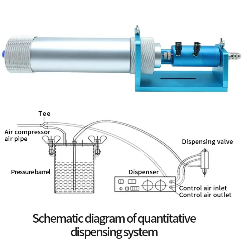 Valvola erogatrice integrata con valvola erogatrice di colla a tipo aspirazione BZY-H300 con cartuccia di colla 300CC
