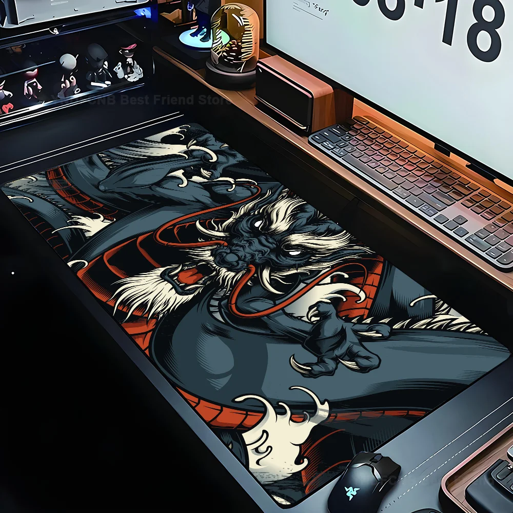 

Dragon Tiger Octopus Bull Head Snake Artistic Mouse Mat Desk Mat With Pad Gaming Accessories Prime Gaming XXL Keyboard Pad