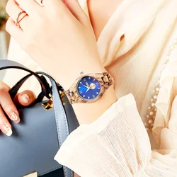 Women Wood Watches Wrist for Woman Luxury Fashion Ladies Quartz Wristwatches Luminous Date Week Girlfriend Gift Wooden Watch