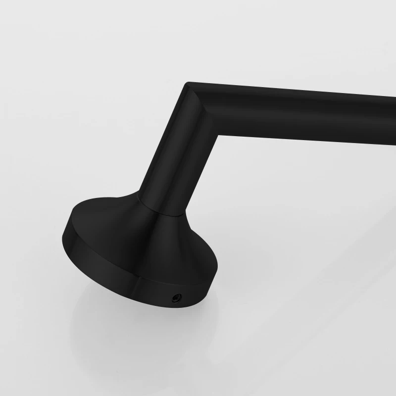 HONGDEC ブラック ステンレス製 4点アクセサリーセット タオル掛け バスルームタオルセット