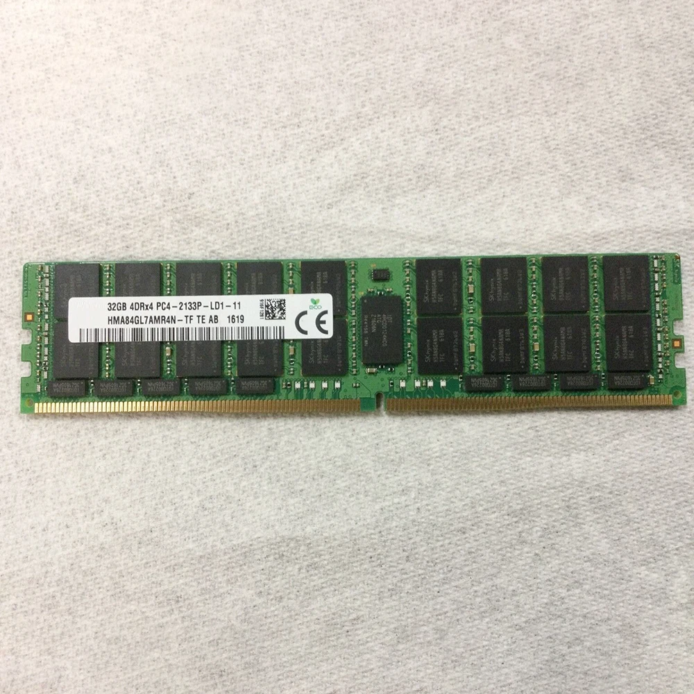 

32GB HMA84GL7AMR4N-TF 32G 4DRX4 DDR4 PC4-2133P LRDIMM ECC For SK Hynix Memory RAM