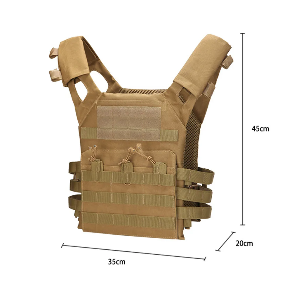 Outdoor Tactical Vest Multi-Functional MOLLE Expanded Convenient Military Training Sleeveless Garment Lightweight Vest