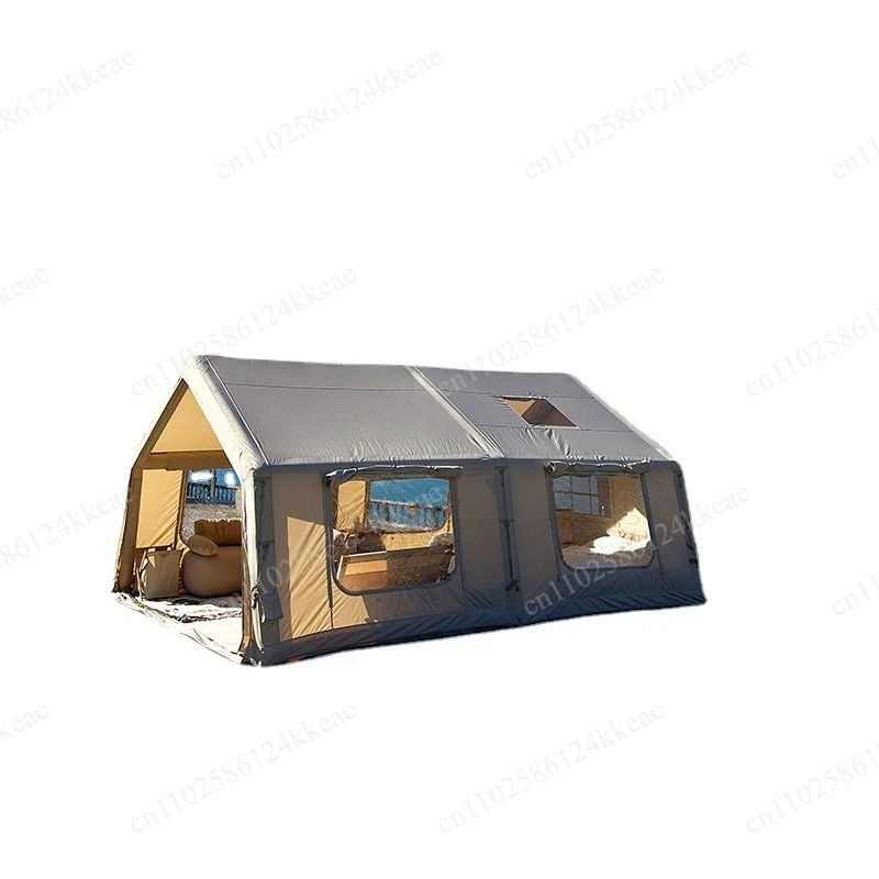 Field camping inflatable tent automatic outdoor camping overnight rain tent