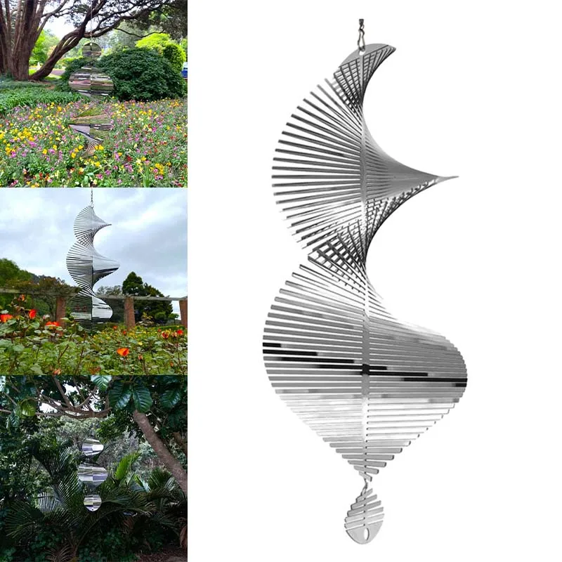 

Outdoor Hanging Decorative Spiral Metal Wind Chimes