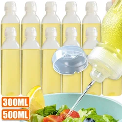 6/1PCS Kitchen Oil Bottle Seasoning Plastic Squeeze Bottle Dispenser Ketchup BBQ Sauces Olive Oil Container Cooking Gadgets