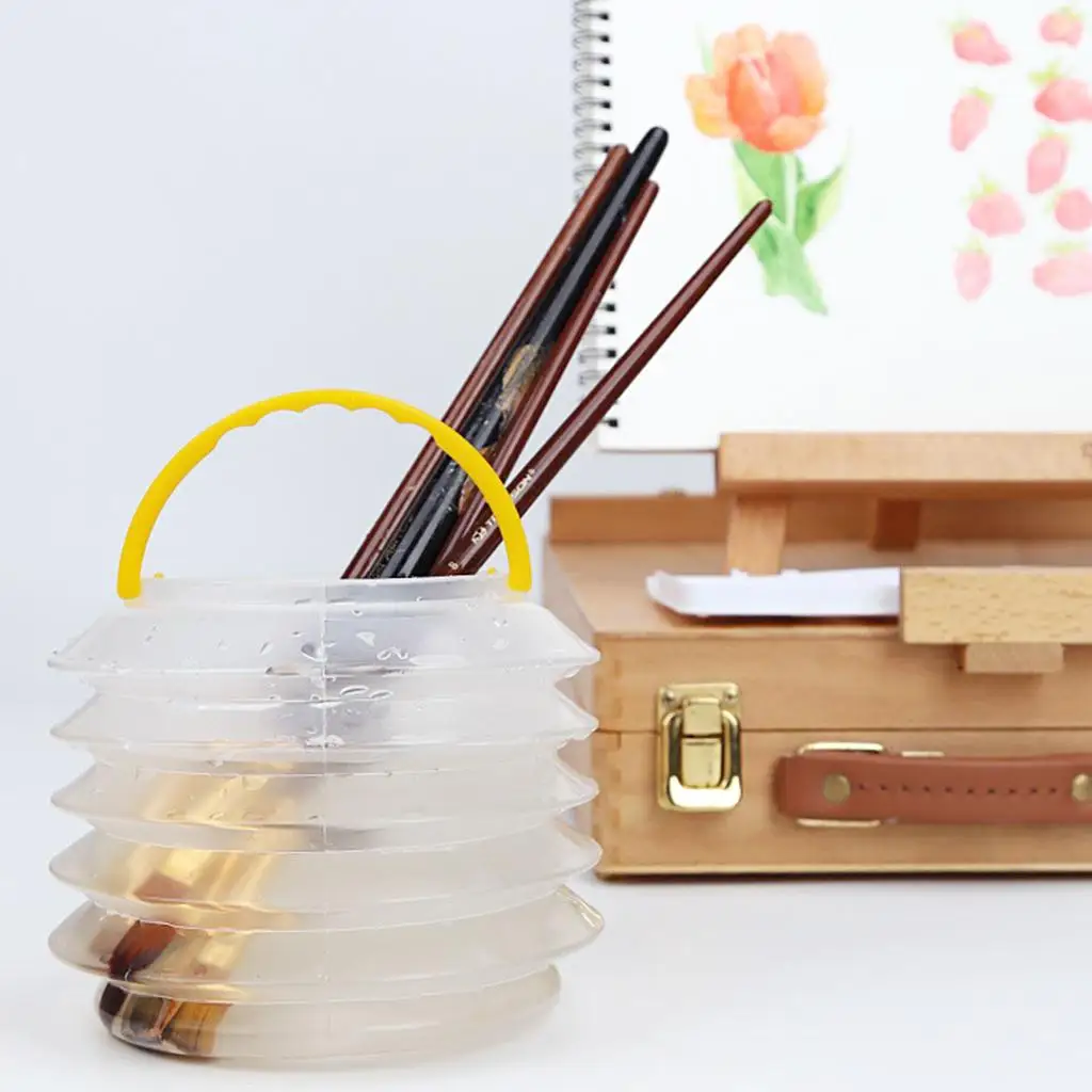 

Plastic Brush Washer Removable Folding Brush Cleaner Oil Paintings
