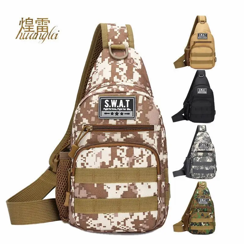 

Oxford fabric men's camouflage durable chest bag, mountaineering multi-functional large-capacity waterproof crossbody bag