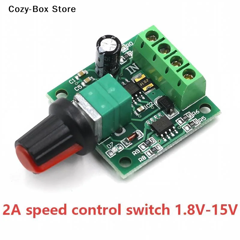 [ZY]PWM DC Motor Speed Controller With Adjustable Knob Stable Performance Perfect For DIY Electronic Projects Motor Modification
