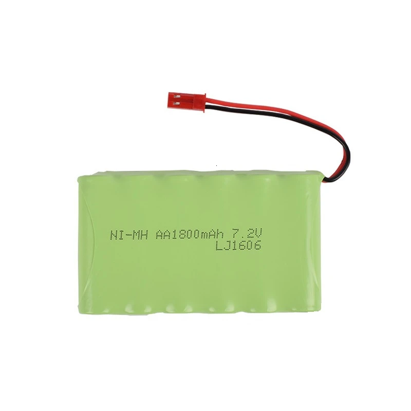 ( JST Plug ) 7.2v 1800mah NiMH Battery For Rc toys Car Tanks Train Truck Robots rc Boat Guns AA 700mah 7.2v Rechargeable Battery