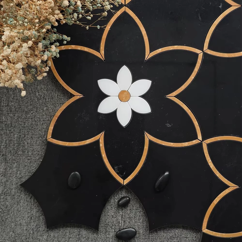 

Мраморная мозаичная плитка толщиной 10 мм, подходящая для украшения стен кухни, ванной комнаты, цвет соответствует дизайну интерьера