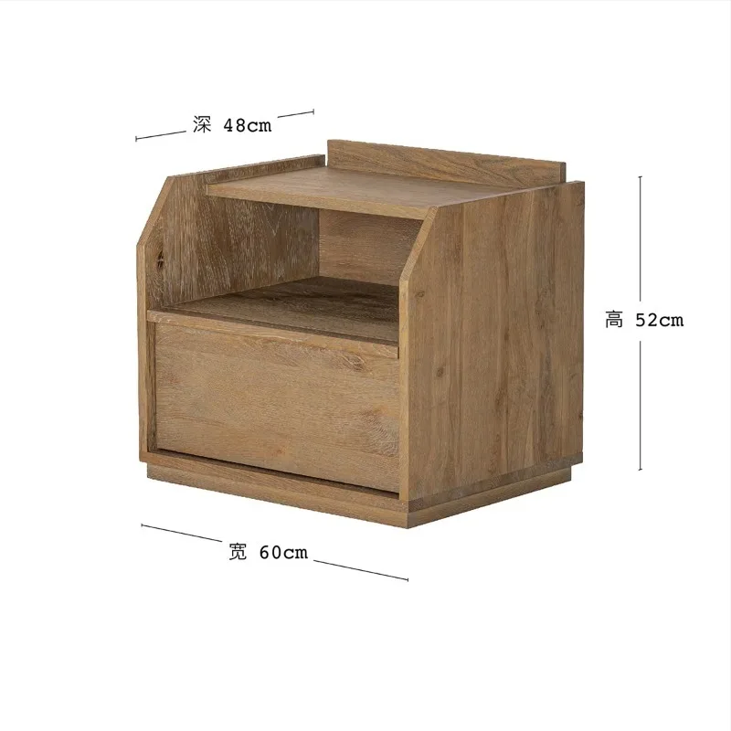 

Современная прикроватная тумбочка в скандинавском стиле из дуба для спальни и гостиной: прочная и экологичная мебель для дома