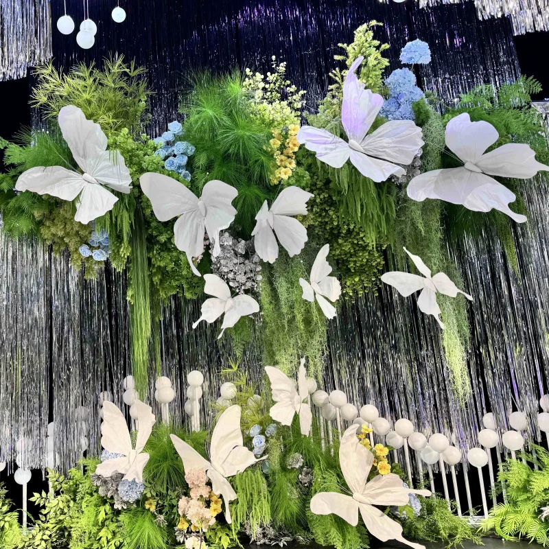 

3Pc Set Artificial Paper Butterfly Flowers Wedding Background Decoration Butterflies Paper Flower Party Event Home Window Layout