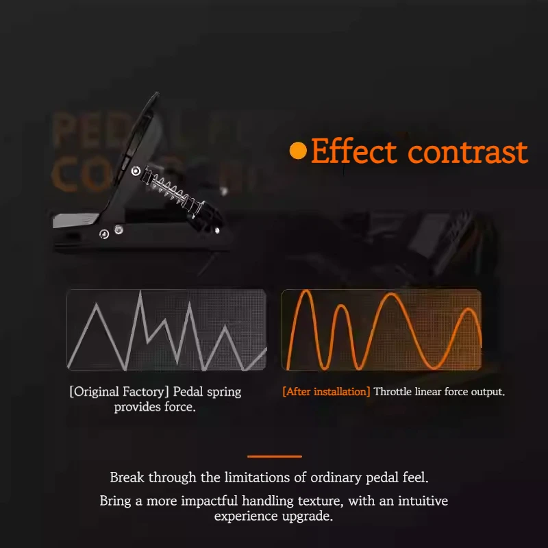 مجموعة ترقية الدواسة ODDOR T598، مخمدات هيدروليكية قابلة للتعديل للفرامل والخانق، تحميل قابل للتخصيص 3-60 كجم