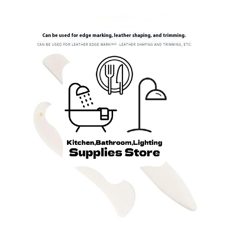 

2PCS Leather Working Tool Bone Folder For Leather Craft Scoring Folding Creasing Edges Paper Plastic Handmade Sewing Tools Part