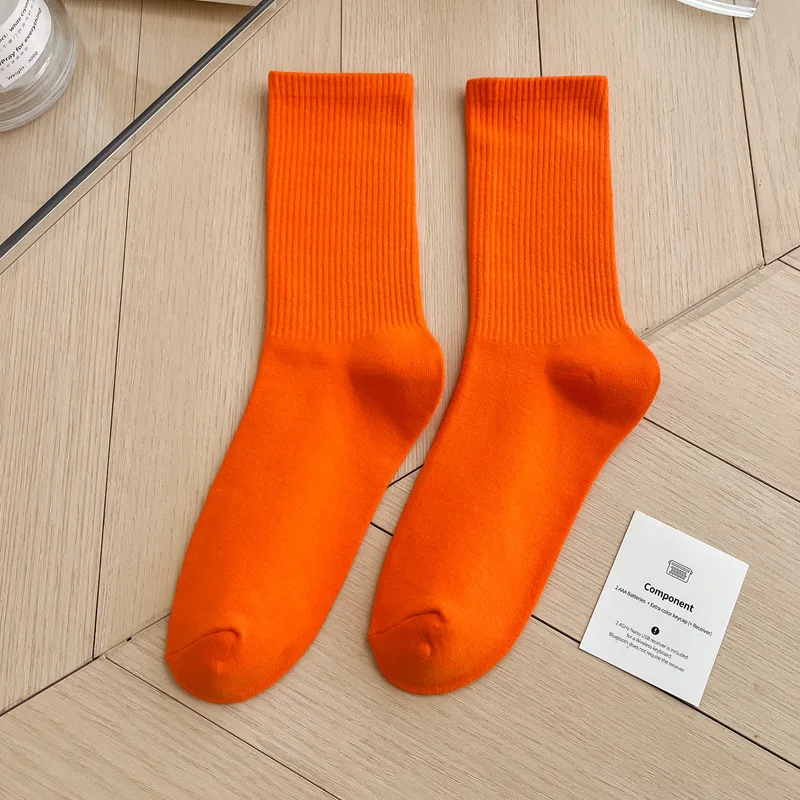 1 Paar Damensocken, rot, weiß, schwarz, Söckchen, atmungsaktiv, sportlich, bequem, einfarbig, Baumwolle, Bodensocken für Mädchen, Strumpfwaren – Detail 25