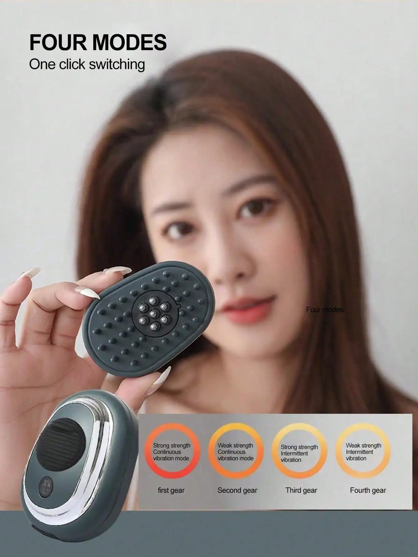 Scalp Electric Liquid Guide Comb Discharge Massage Comb Ball Massage Head Treatment Essential Oil Introduction Massager