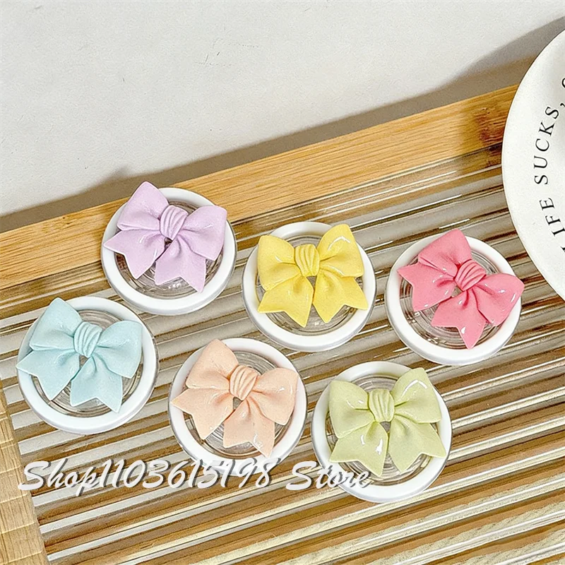 

Cute Colorful 3D Bowknot Magnetic Holder Phone Griptok Grip Tok Phone Stand Support For iPhone For Magsafe Accessories Smart Tok