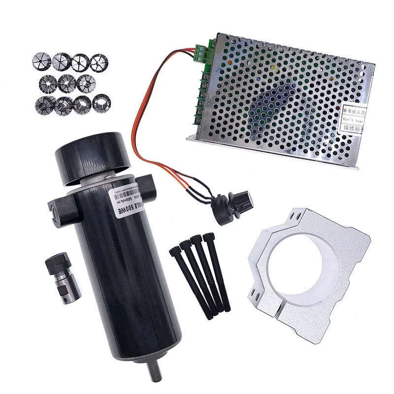 48V 500WE Dc Spindle Set 0~60VDC Adjustable speed Governor Power Supply both 110VAC & 220VAC for Engraving machine