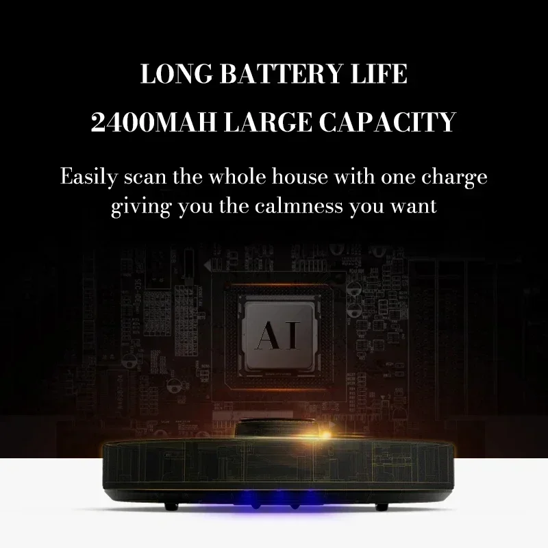 2024 3-in-1 Wet And Dry Wireless Sweeping Mopping Ultra-thin Cleaning Machine Automatic Robot Vacuum Cleaner Smart Smart Home