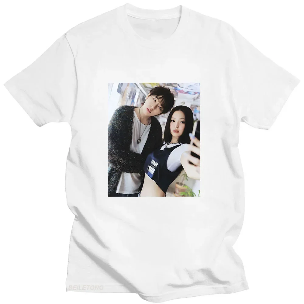 SPOT! Zico jennie camisetas de manga curta verão o-pescoço camiseta streetwear kpop estilo coreano impressão gráfica camisetas casuais