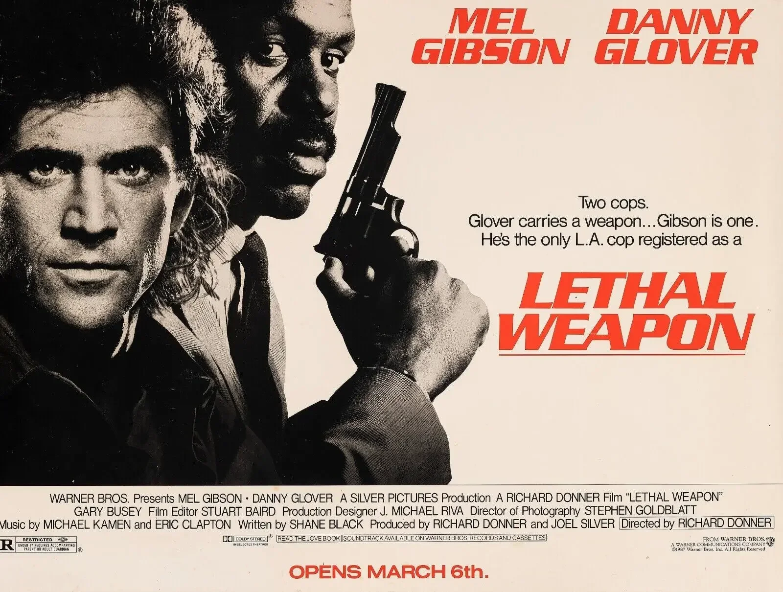 8Style Choose Lethal Weapon1 Movie, Art Print Silk Poster Home Wall Decor