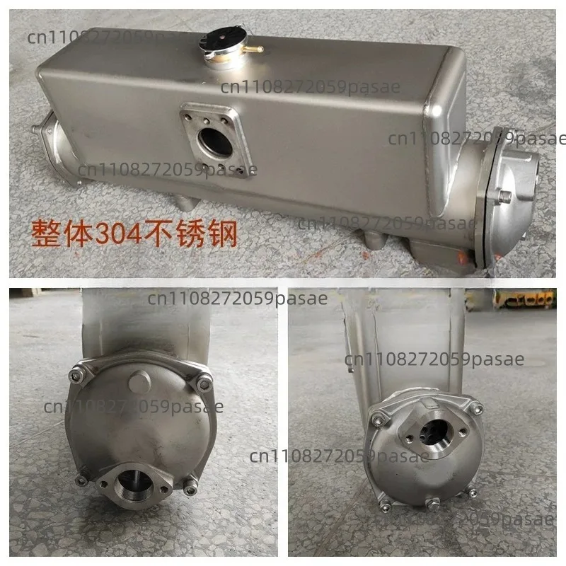 304 Stainless Steel, CH300 Pure Copper Core Heat Exchanger for Freshwater Tanks, Seawater-Freshwater Heat Exchanger