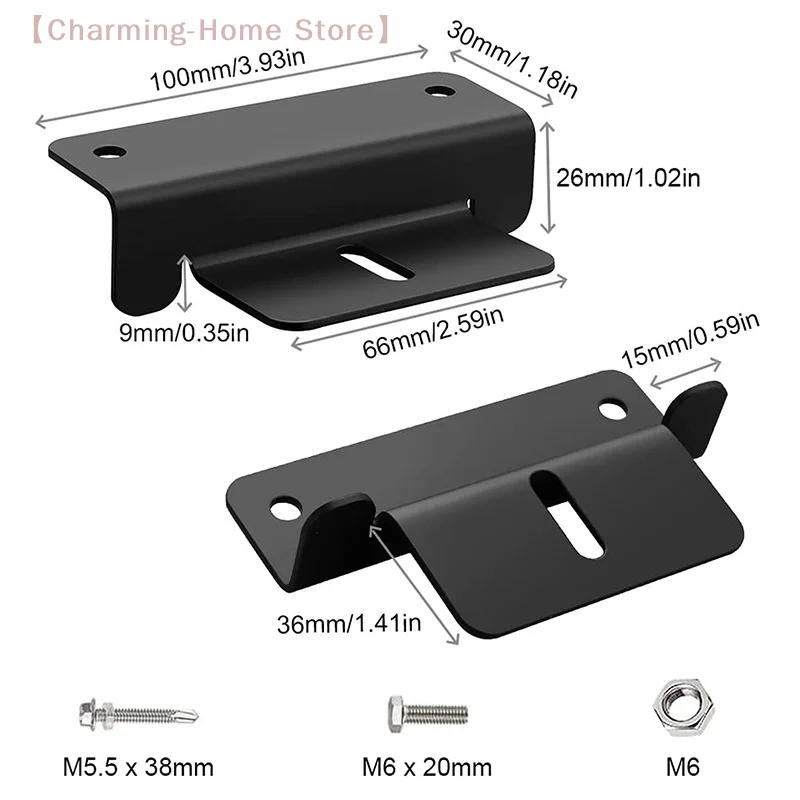 

【M】4PCS/Set Solar Panel Aluminum Bracket Kits Mounting Z Type Support Solar Panel Stand For Motorhome RV Yacht Car Accessories