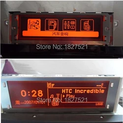 New Original Support USB Bluetooth 4 Menu Display Red Screen Monitor 12 pin for Peugeot 307 407 408 3008 citroen C4 C5
