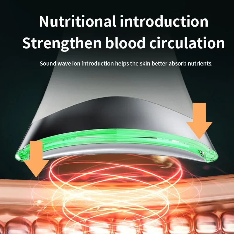 مدلك الأسطوانة الكهربائية EMS جهاز ضخ الوجه للاستخدام المنزلي مكركرنت الاهتزاز الرقبة جهاز التجاعيد إزالة الجمال