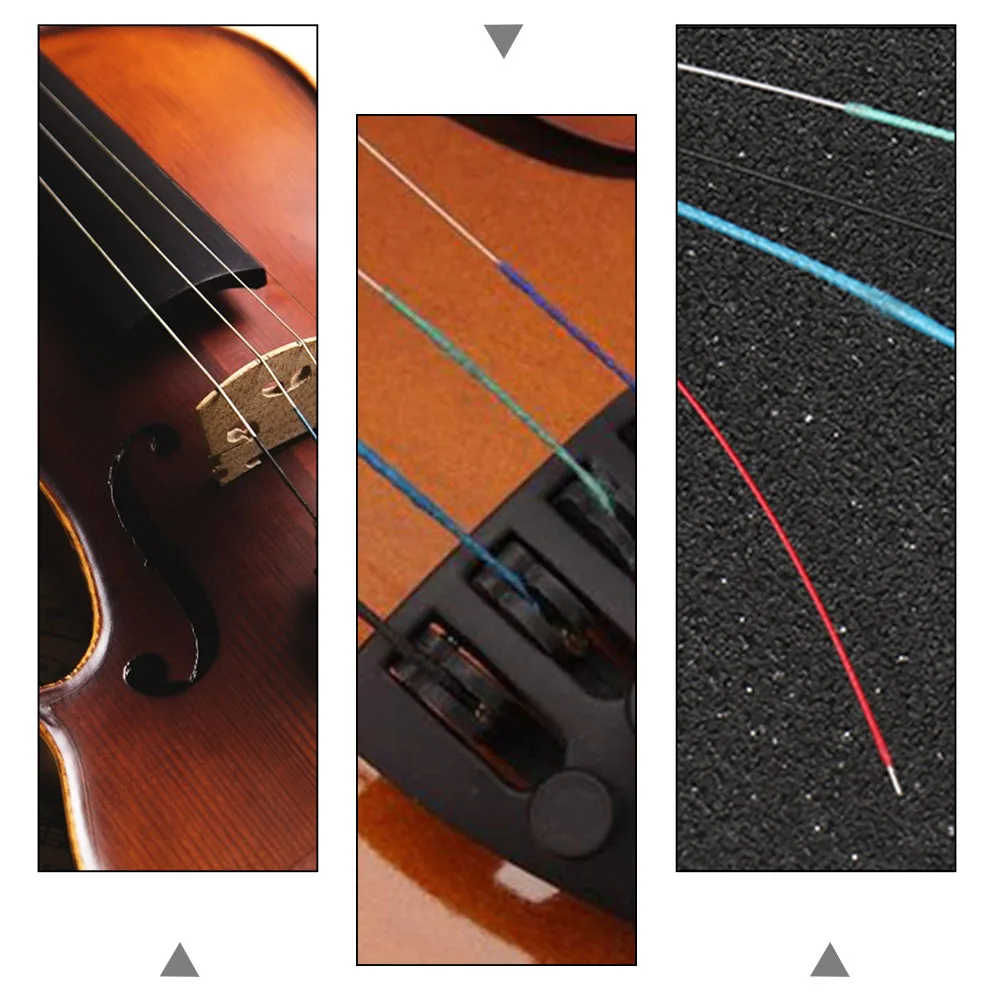 

8pcs 4/4 Durable Violin Strings Replacement Eadg Core Set Bright Tone Long Lasting 0.26-0.73Mm 56Cm Full Set Violin String Kit